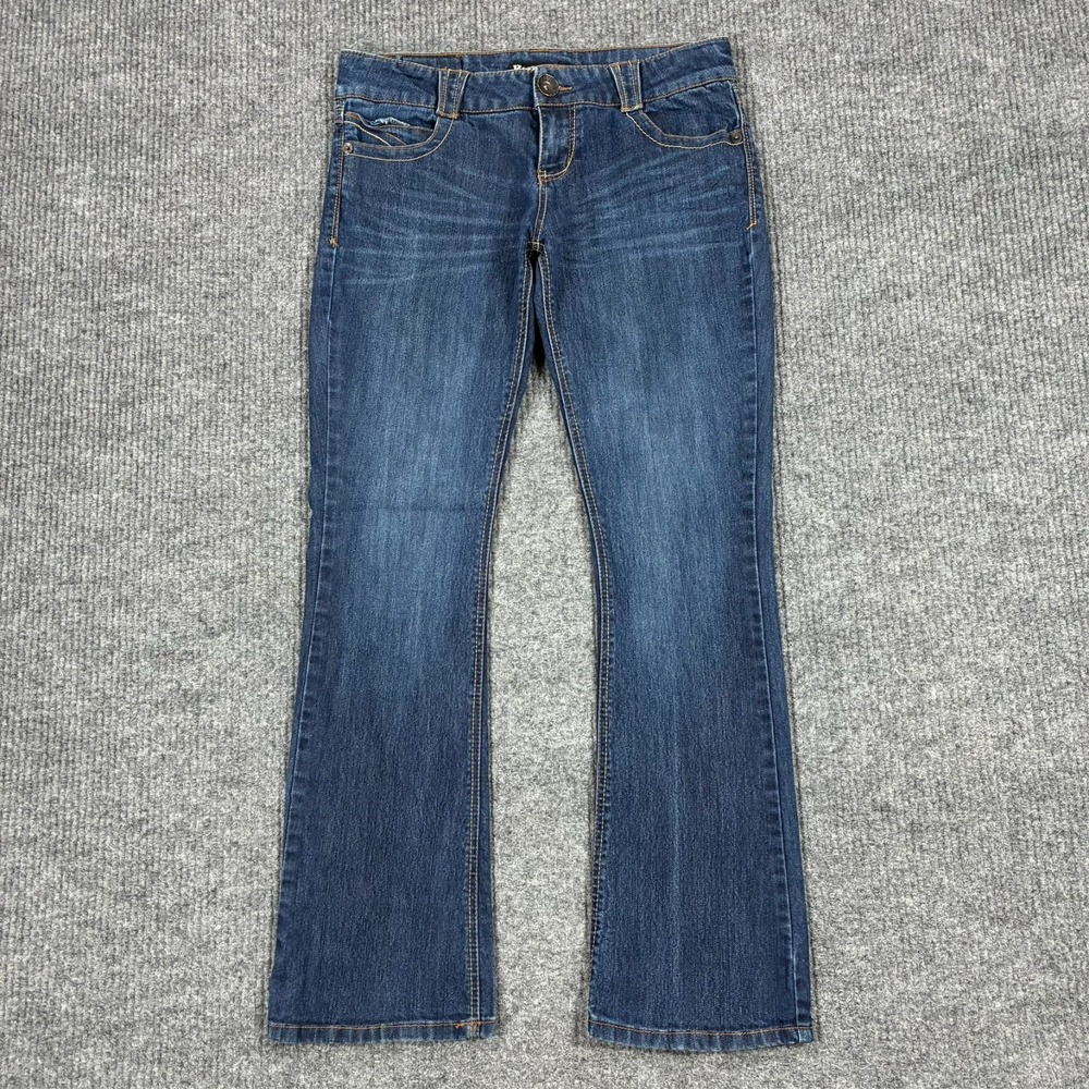 Rewind Womens Bootcut Jeans Size 11 Medium Wash Stretch Blue Denim Low Rise